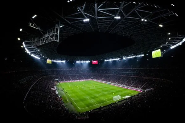 football stadium floodlights match